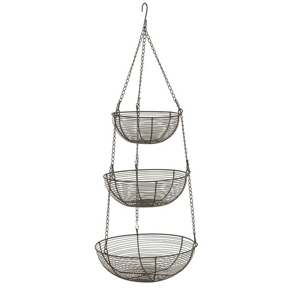Rsvp International Woven Wire Hanging Basket - Bronze BZ-309